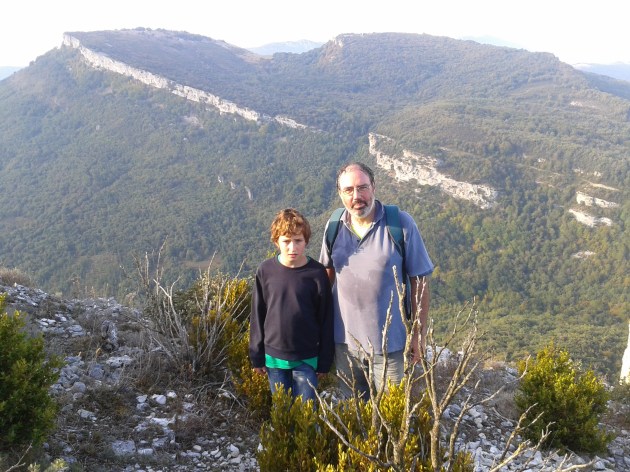 El poblado de la Edad de Hierro Tullica desde el castillo de Korres